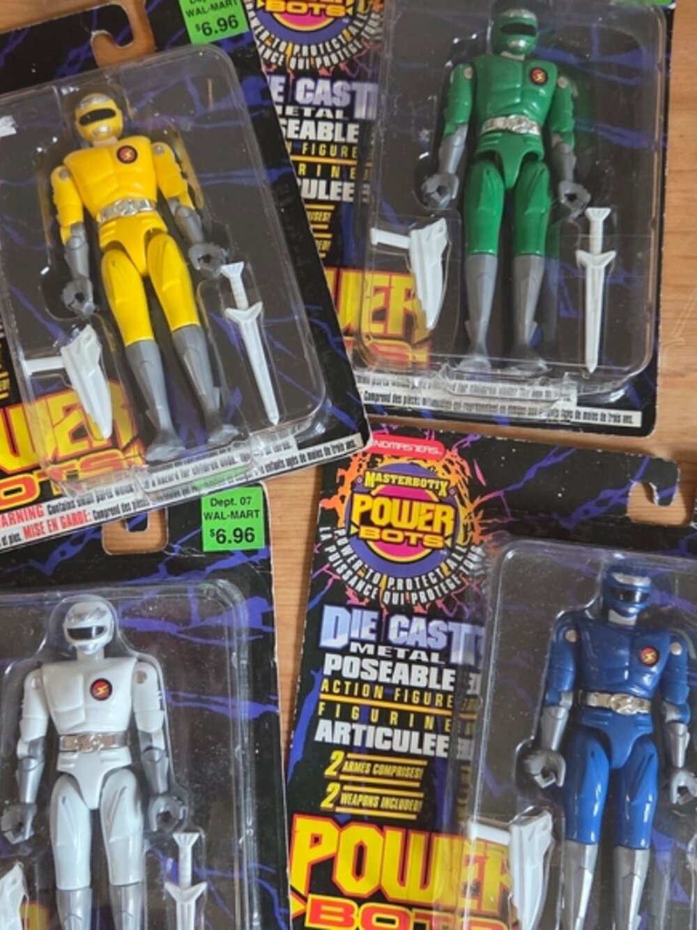 Trendmasters Masterbotix Power Bots Vintage Die Cast Figures Lot of 4 OS